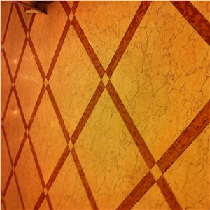 Marble Floor Waterjet Medallion