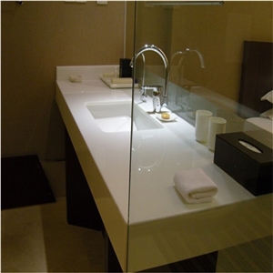 Nano Crystal Vanity Top with Wash Basin