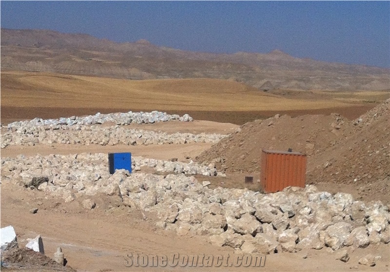 Iran White Alabaster Block