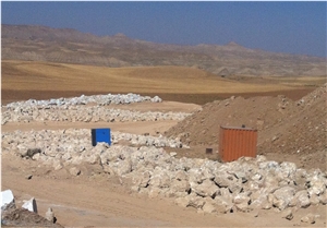 Iran White Alabaster Block