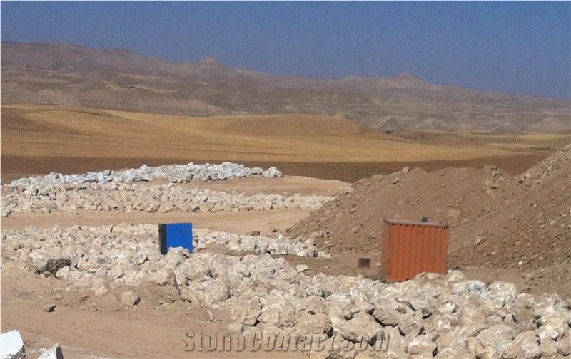 Iran White Alabaster Block