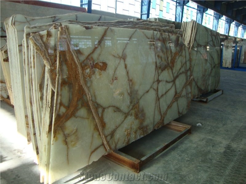 Iran Green Onyx Slabs & Tiles, Polished Green Onyx Floor Tiles, Wall Tiles