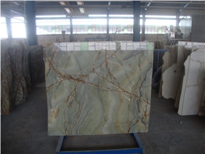 Iran Green Onyx Slabs & Tiles, Polished Green Onyx Floor Tiles, Wall Tiles