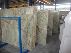 Iran Green Onyx Slabs & Tiles, Polished Green Onyx Floor Tiles, Wall Tiles