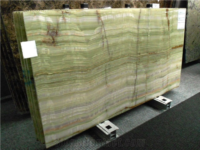 Verde Persiano Onyx, Iran Green Onyx Block