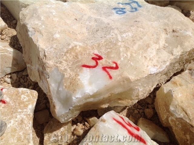 Iran Snow White Onyx Block