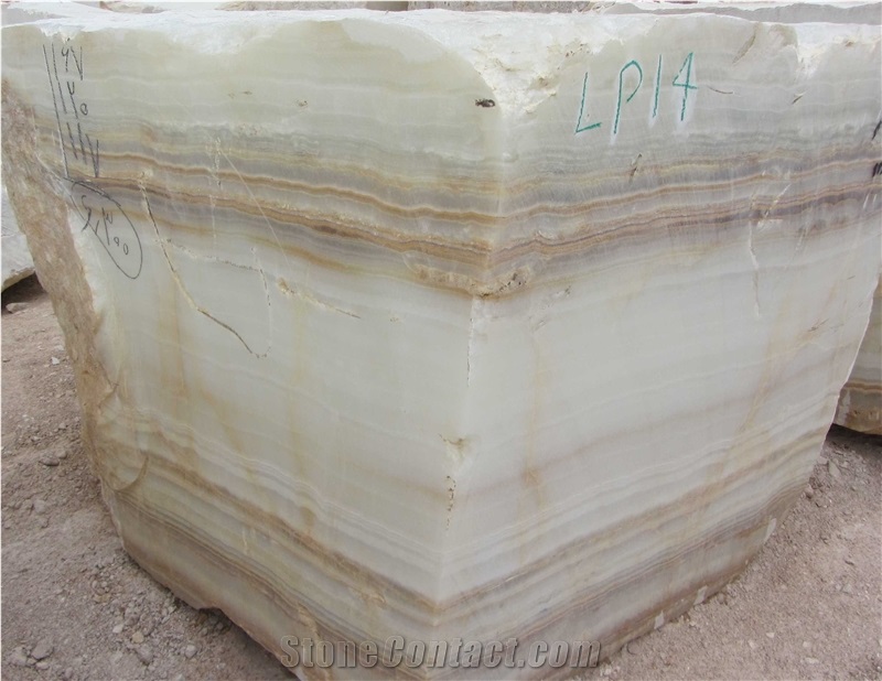 White Onyx Blocks, Iran White Onyx