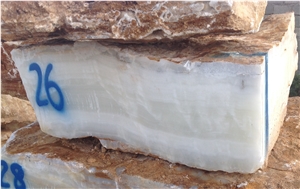 White Onyx Small Blocks, Iran White Onyx