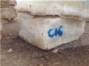 White Onyx Small Blocks, Iran White Onyx