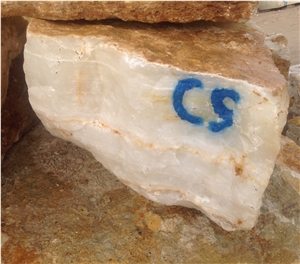 White Onyx Small Blocks, Iran White Onyx