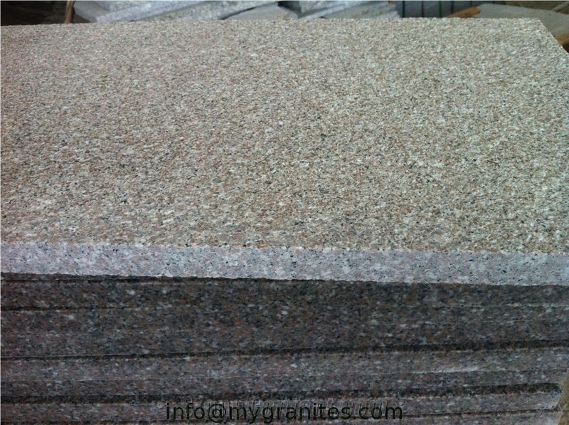 New G681 Bush Hammered Tile, G681 Granite Slabs & Tiles