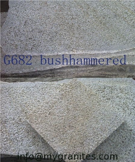 Rusty Yellow Granite Tile, G682 Yellow Granite