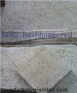 Rusty Yellow Granite Tile, G682 Yellow Granite