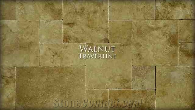 Walnut Travertine Versailles Pattern, Walnut Travertine Tiles