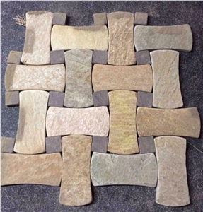 China Yellow Travertine Mosaic for Wall & Floor China Yellow Travertine Mosaic for Wall & Floor