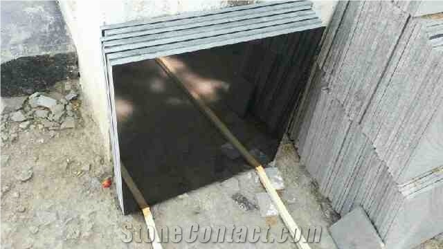 Black Granite Tiles & Slabs, Black Indian Granite