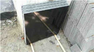 Black Granite Tiles & Slabs, Black Indian Granite