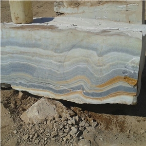New Kurdistan Blue Onyx, Iran Blue Onyx Block