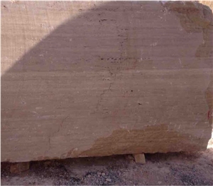 Chocolate Travertine Block , Iran Travertine Block