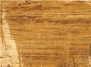 Sivas Yellow Travertine Block, Turkey Yellow Travertine