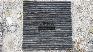 Black Quartzize Culture Stone Wall Panel Ledge Stone/Veneer/Stacked Stone 60x15cm Mountain