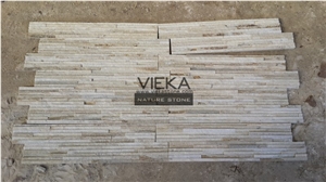 White Quartzite China Wall Panel Nature Culture Stone/Stacked Stone/Veneer 60x15cm Z Shape Waterfall