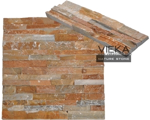 Yellow Quartz Culture Stone Wall Panel Ledge Stone 60x15cm Lp014