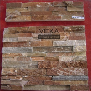 Yellow Quartz Culture Stone Wall Panel Ledge Stone 60x15cm Lp014