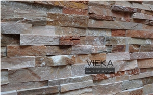 Yellow Quartz Culture Stone Wall Panel Ledge Stone 60x15cm Lp014