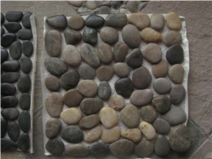 Black Polished Pebble Stone,River Stone,Striped Pebbles