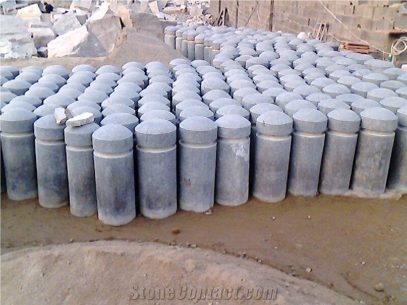 Car Barrier Parking Stone,Padang Dark Granite Parking Stone