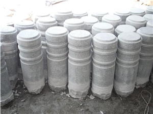 Car Barrier Parking Stone,Padang Dark Granite Parking Stone