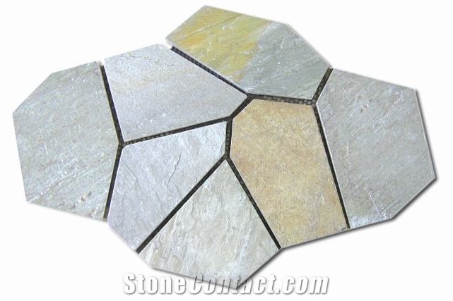 China Grey Slate Flagstone for Flooring, Walling, Covering, Patterns