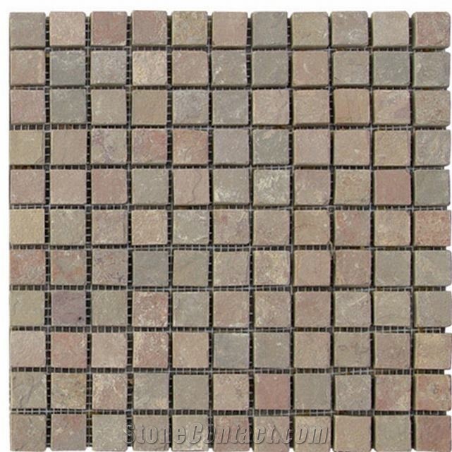 China Grey Slate Mosaic for Flooring, Walling, Covering, Patterns