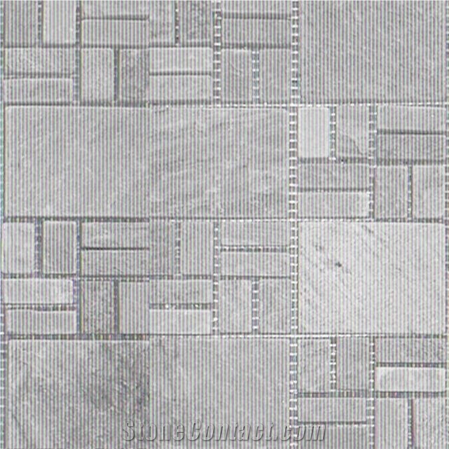 China Grey Slate Mosaic for Flooring, Walling, Covering, Patterns