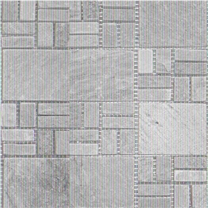 China Grey Slate Mosaic for Flooring, Walling, Covering, Patterns