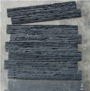 China Slim Black Slate Cultured Stone China Slim Black Slate Cultured Stone
