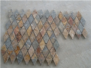Hebei Rusty Net Slate Mosaic Pattern