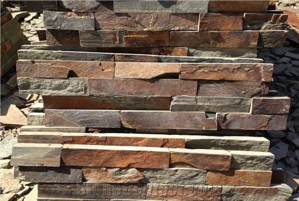 Multi Slate Natural Slate Paver,Hebei Rust Slate Cultured Stone