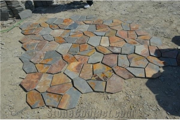Net Paste Slate Rusty Slate Paving Flagstone