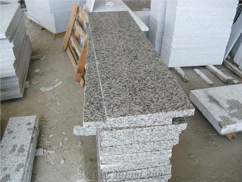 Tongan White G655 Granite Stairs Treads