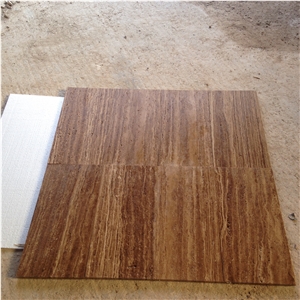Noce Travertine Veincut Slabs Tiles, Antique Bronze Travertine