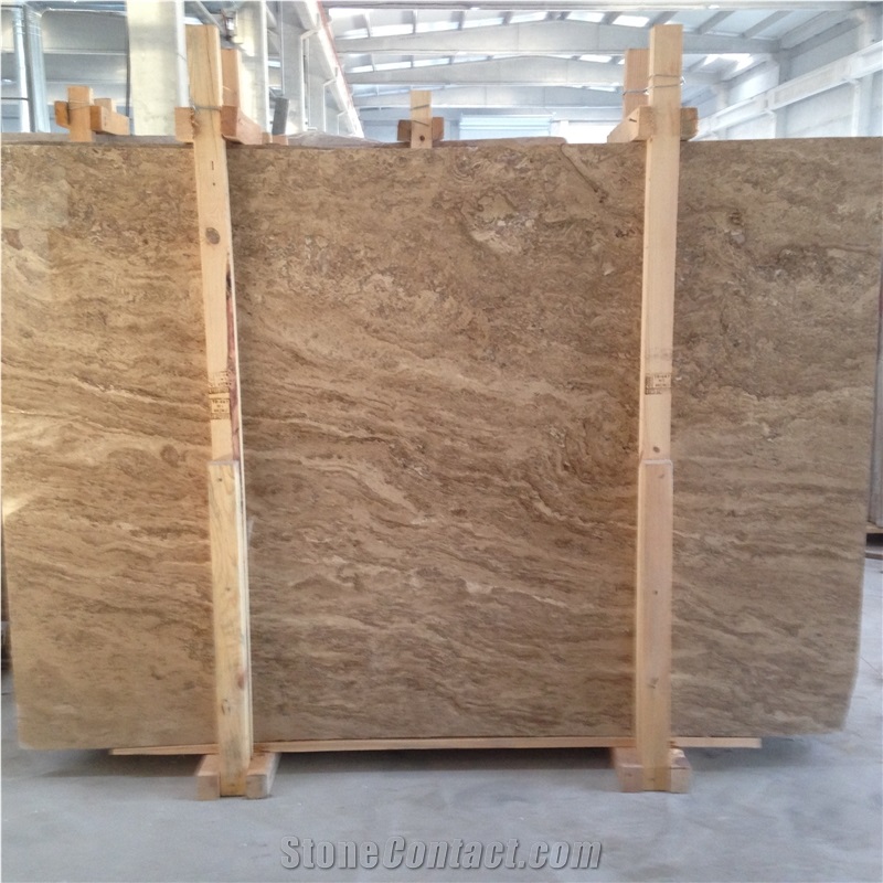 Noce Travertine Veincut Slabs Tiles, Antique Bronze Travertine