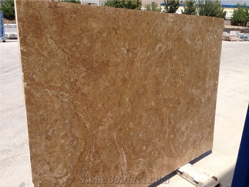 Noce Travertine Veincut Slabs Tiles, Antique Bronze Travertine