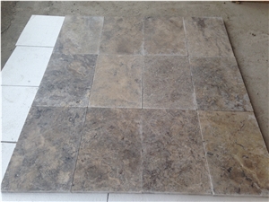 Silver Travertine Tiles, Turkey Grey Travertine