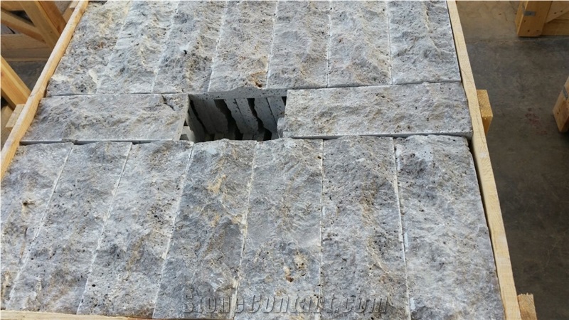 Silver Travertine Tiles, Turkey Grey Travertine