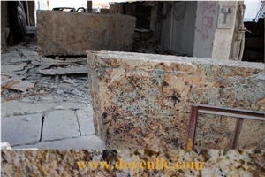 Antique Persa Gold Yellow Granite Slabs & Tiles
