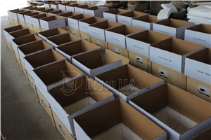 Cream Marfil Cheap Marble Bowls, Wholesale Stone Vessel Sinks, Distributed Farm Basins, Factory Nature Stone Sinks, Manufactured Cheap Square Wash Basins