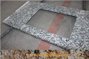 Sea Wave White Cheap Granite Vanity Countertops