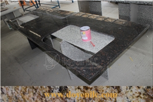 Tan Brown India Granite 3/4" Dupont Edge Worktops